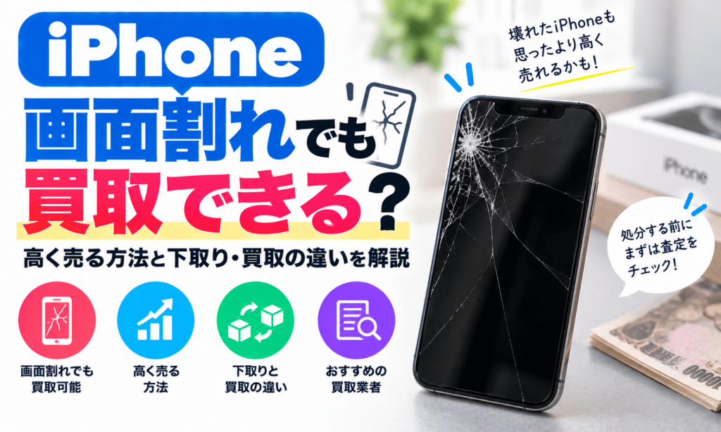 画面割れiPhoneの高価買取ガイド