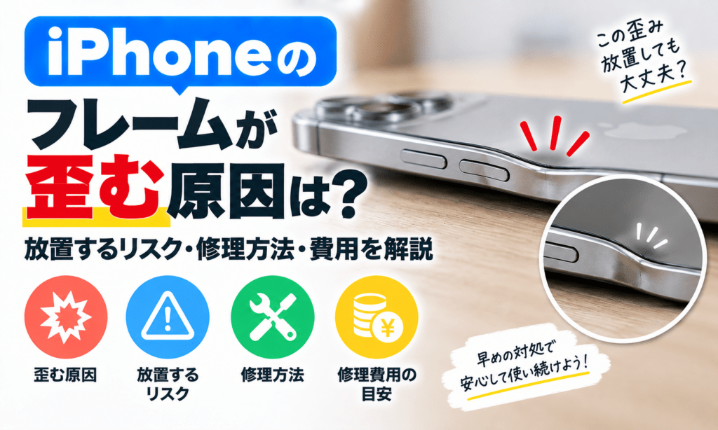 iPhoneフレームが歪む原因と対処法
