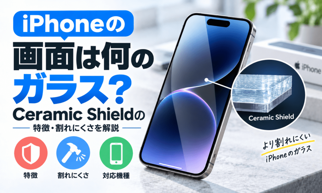 iPhoneの画面ガラスとCeramic Shield解説