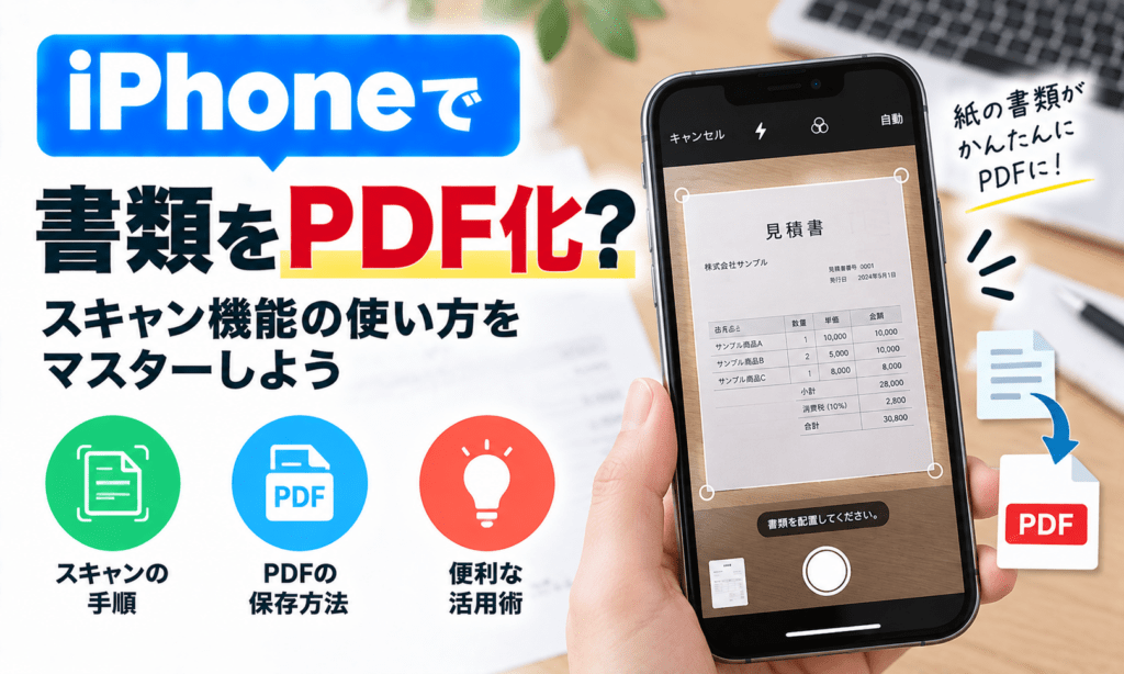 iPhoneで書類をPDF化する方法