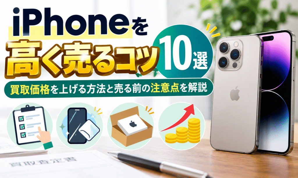 iPhoneを高く売るコツ10選｜買取価格を上げる方法と売る前の注意点を解説