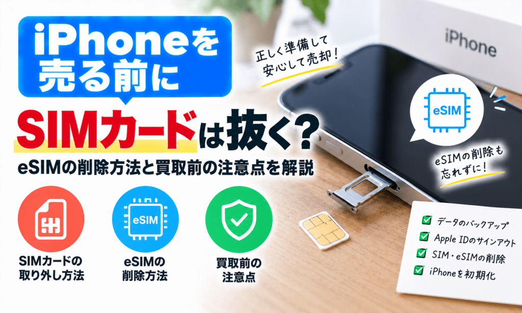 iPhone売却前のSIM・eSIM準備ガイド