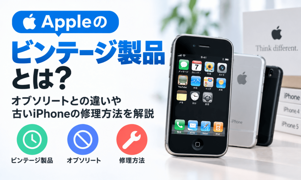 Appleのビンテージ製品と修理方法