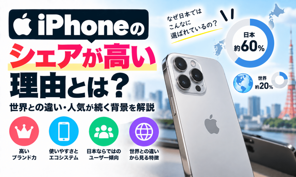 日本で高いiPhoneシェアの理由