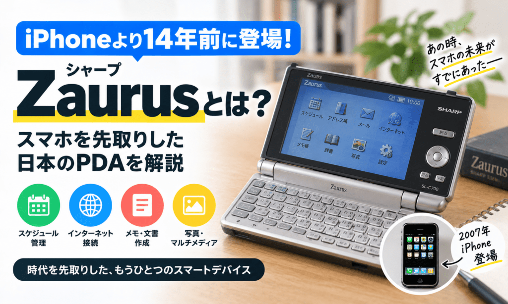 iPhone以前の革新、Zaurusの全貌
